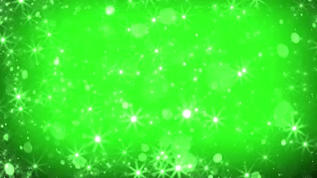 循环-下落粒子在绿色背景。4k视频下载