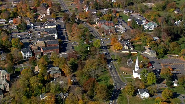 利奇菲尔德-鸟瞰图-康涅狄格州，利奇菲尔德县，美国视频下载