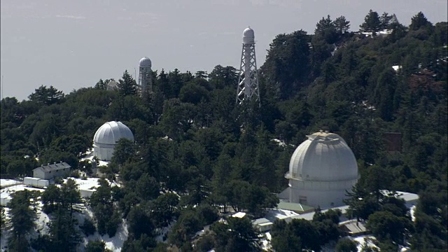威尔逊山天文台-鸟瞰图-加利福尼亚州，洛杉矶县，美国视频下载