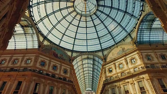 意大利米兰维托里奥·伊曼纽尔二世画廊视频下载