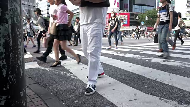 涩谷穿越日本东京视频素材