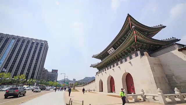 景福宫的光华门视频素材