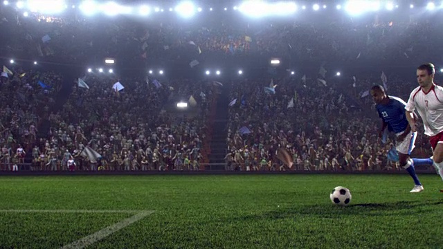 职业体育场足球比赛中的比赛时刻视频下载