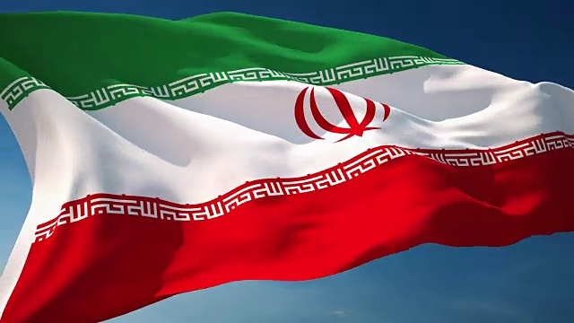 4K伊朗国旗-可循环视频下载