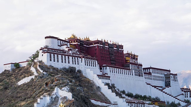 布达拉宫，西藏拉萨。视频下载