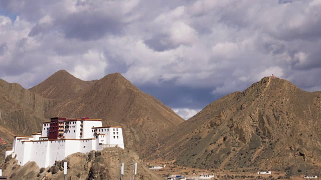 西藏日喀则寺。视频下载