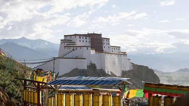 西藏日喀则寺。视频下载