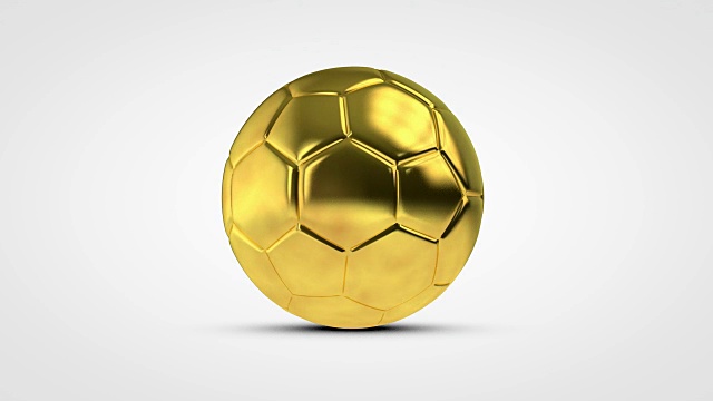 金色旋转足球足球视频下载