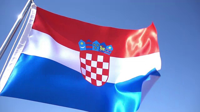克罗地亚的国旗视频下载