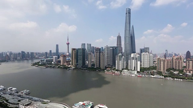上海天际线景观/中国上海视频素材