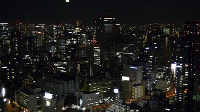 从世界贸易中心大楼鸟瞰东京视频素材