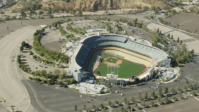 WS鸟瞰图的棒球场视频素材