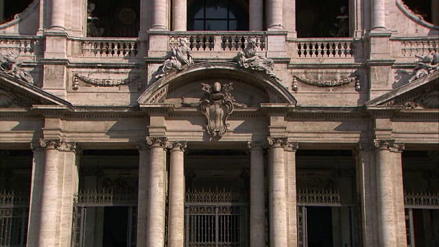 罗马玛丽梅杰大教堂视频素材