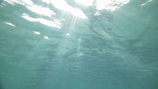 阳光照耀的水下场景视频素材