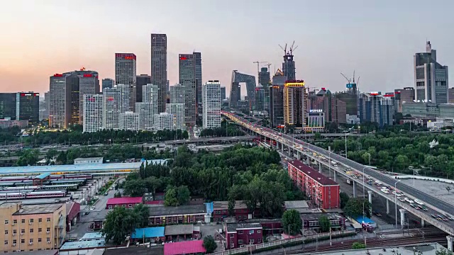 时光流逝——北京都市风光，从早到晚(WS HA Panning)视频下载