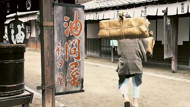 这是一个古老的日本人视频素材