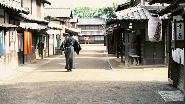 这是一个古老的日本村庄视频素材