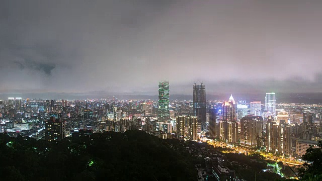 台北市景4k时光流逝视频素材