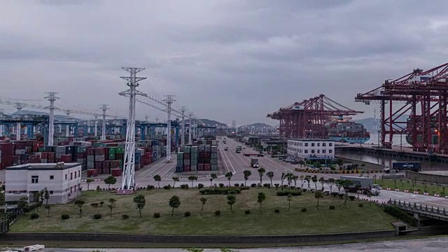 中国宁波港视频素材