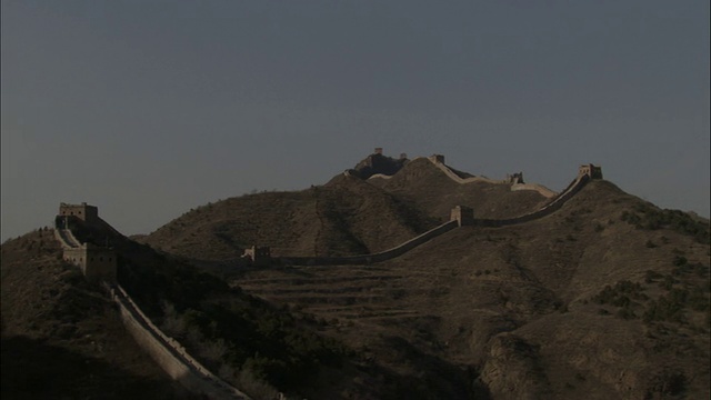潘文石离开中国长城，八达岭，北京。视频下载