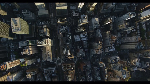 曼哈顿中城鸟瞰图视频素材
