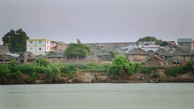 非洲沿海的村庄视频素材