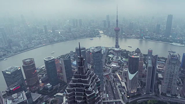 时光流逝-俯瞰上海天际线(RL Pan)视频下载