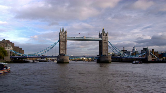 伦敦塔桥，英国。视频素材