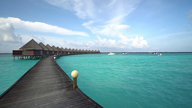 有海滩和大海的马尔代夫岛视频素材