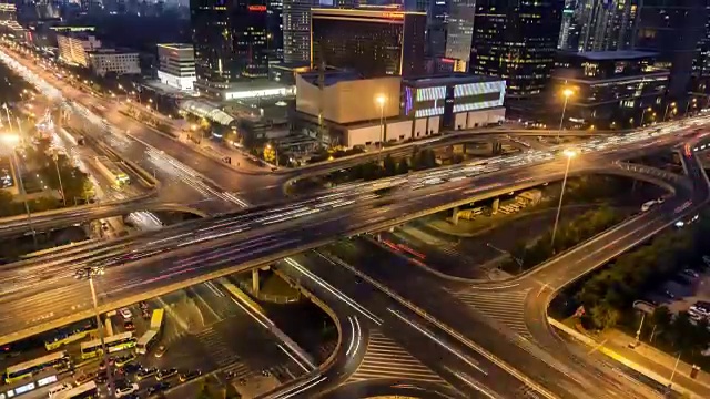 北京交通高峰时间视频素材