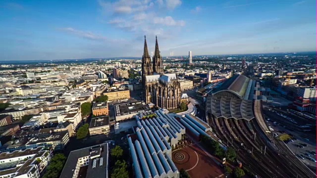 航空:德国科隆视频素材
