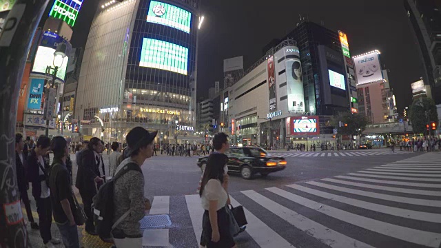 日本东京涉谷十字路口视频素材