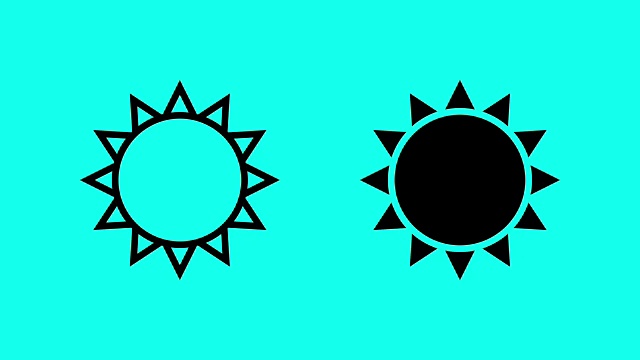 Sun -矢量动画视频素材