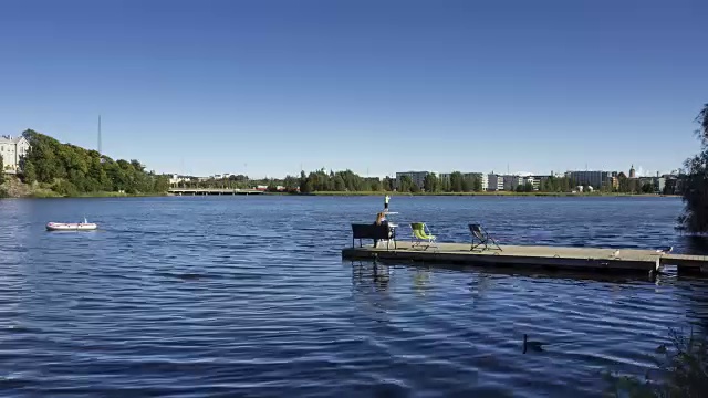 海地公园(Hesperian Puisto) -赫尔辛基，芬兰视频素材