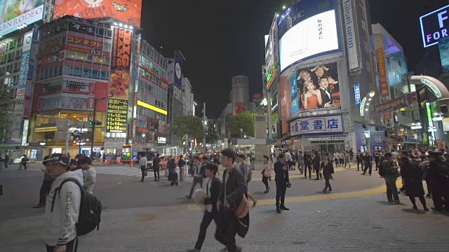 东京涩谷穿越视频素材