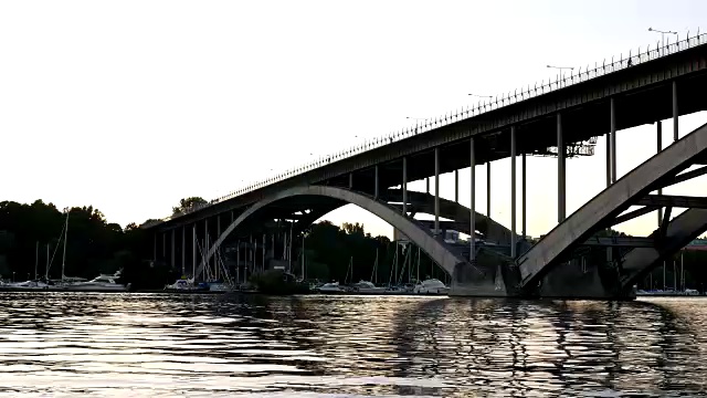 拱桥黄昏视频下载