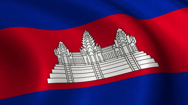 柬埔寨国旗Loopable视频下载