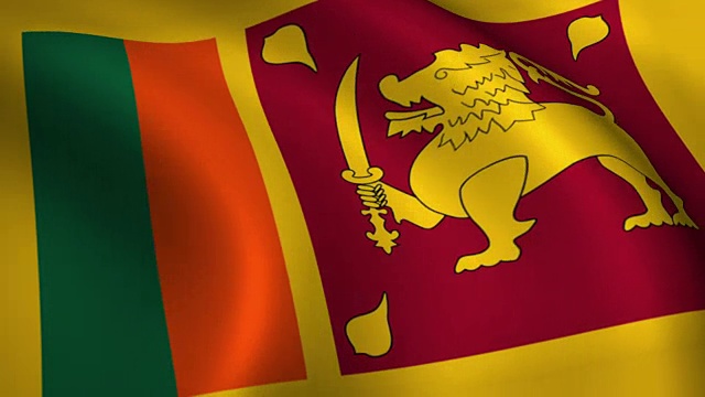 斯里兰卡标志可循环视频下载