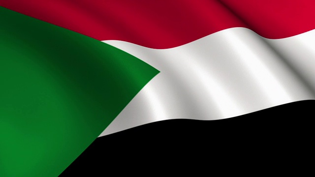 苏丹国旗Loopable视频素材