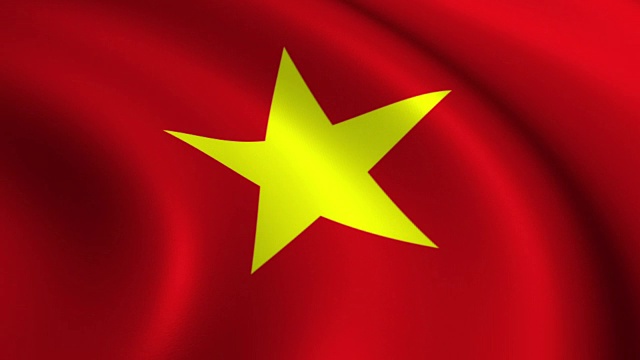 越南国旗Loopable视频素材