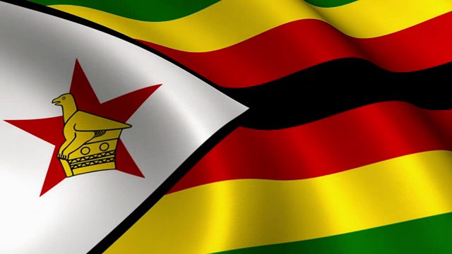 津巴布韦国旗Loopable视频素材
