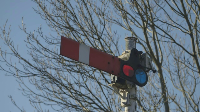 英国北约克郡纳雷斯伯勒铁路通信员的MS照片视频下载