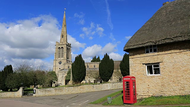 圣尼古拉斯教堂，布威克村，北安普敦郡，英国，英国视频下载