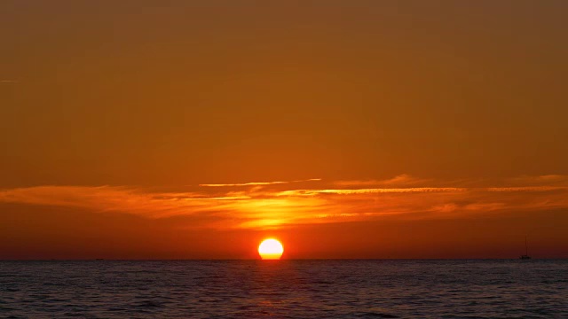 海面上的日落-时间流逝视频下载