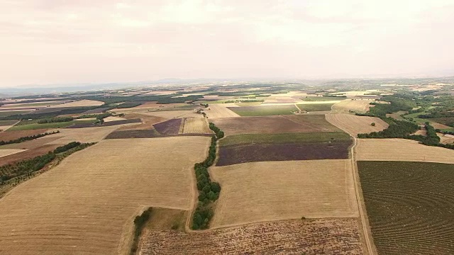 普罗旺斯的空中乡村视频素材