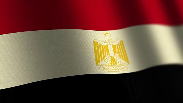 埃及国旗环。4 k。视频下载