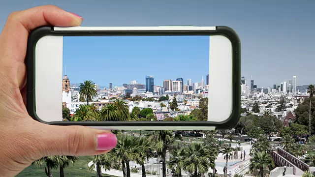 旧金山视图通过一个电话视频下载