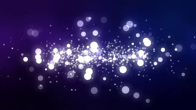 移动粒子环-紫罗兰光泽的散景背景视频下载