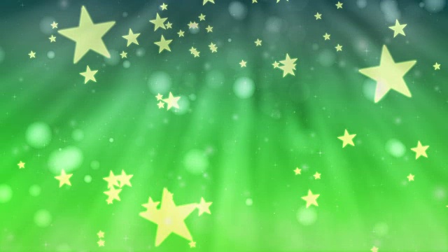 圣诞亮星绿色背景视频下载