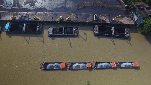 泰国林查邦国际码头的工业航运港口视频素材
